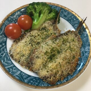 トースターで❤️イワシのパン粉焼き【バレンタイン】